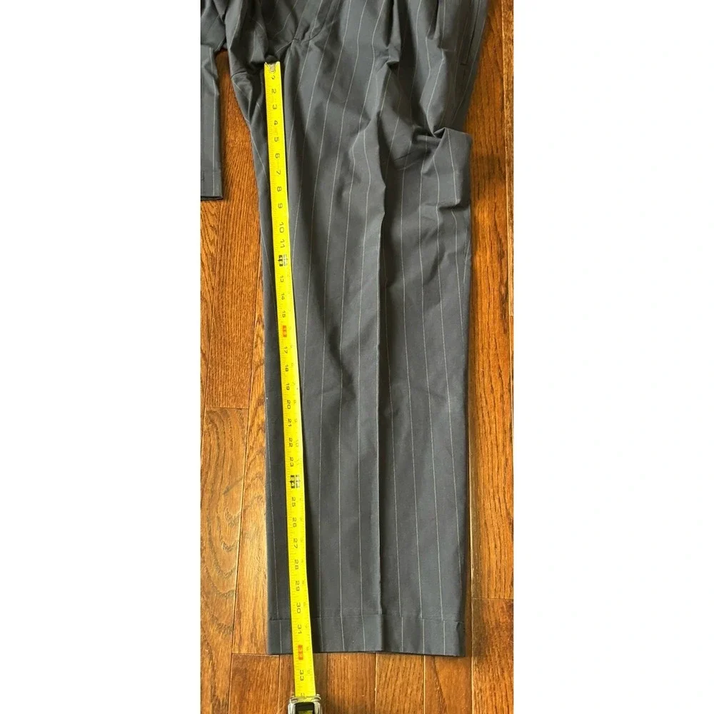 Polo Ralph Lauren Mens 38x31 Pinstripe Pleated Dress Pants Navy Blue‎ Straight